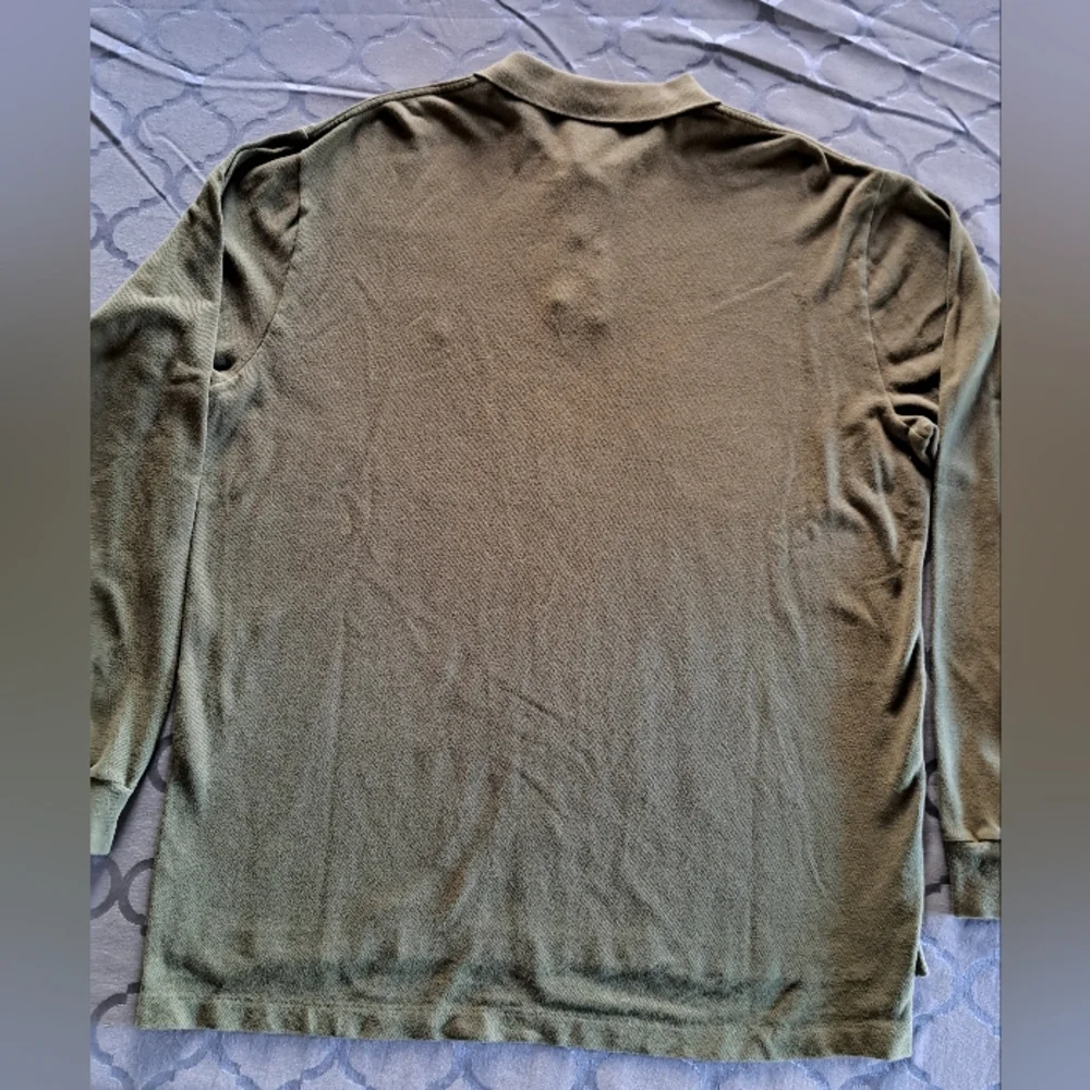 Polo by Ralph Lauren Olive Green Long Sleeve Cotton Polo Shirt Men's XL